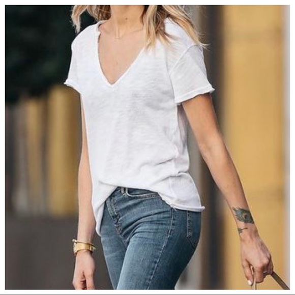 ✨RESTOCK✨Best soft fabric V neck boyfriend Tee - Picture 3 of 3